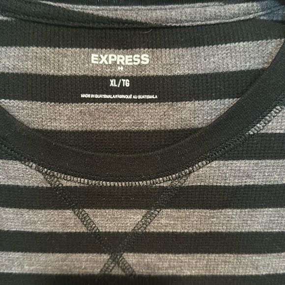 EUC - Men’s Express Shirt - Black & Grey - Size XL - Picture 3 of 5
